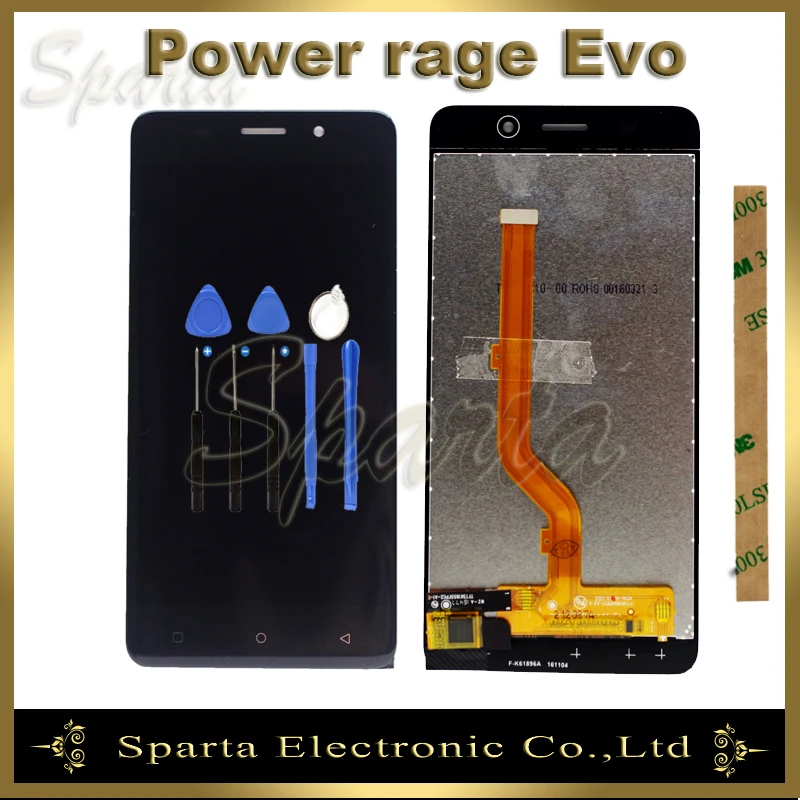 

LCD Display For Highscreen Power Rage EVO LCD Display Touch Screen Digitizer Replacement