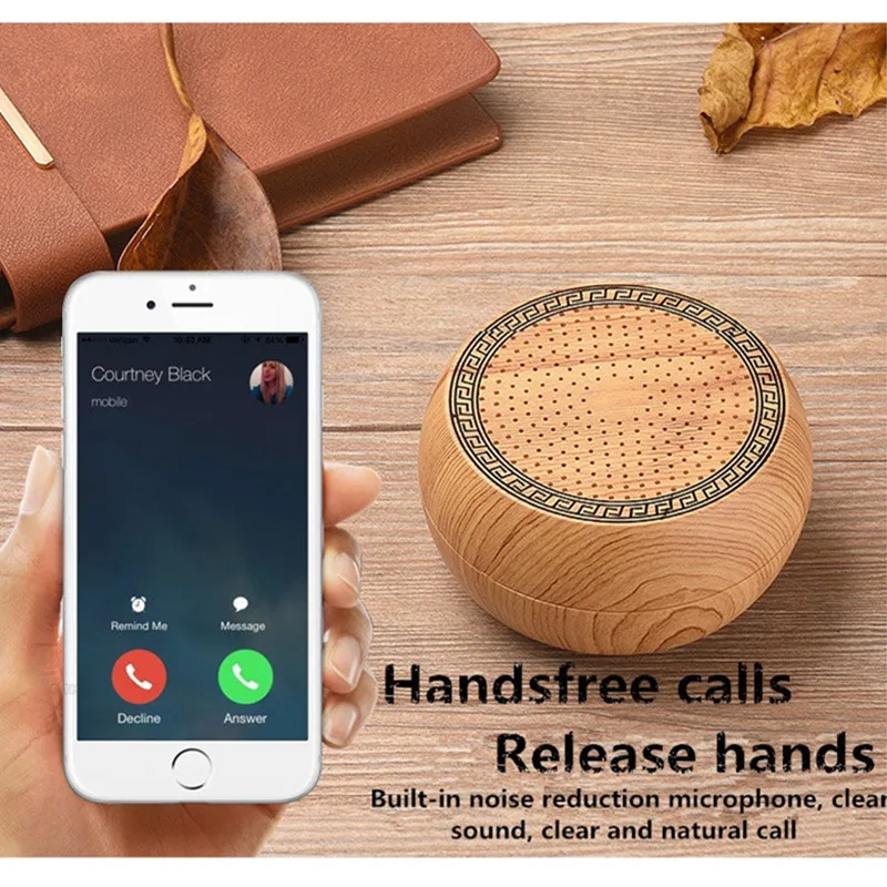 TOPROAD Деревянный беспроводной Bluetooth динамик портативный бас Altavoz caixa de som Portatil bluetooth