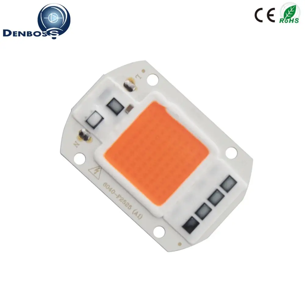 AC 220V 110V driverless Hydroponice cob led grow light chip full spectrum 380nm-840nm for Indoor Plant Seedling Grow and Flower