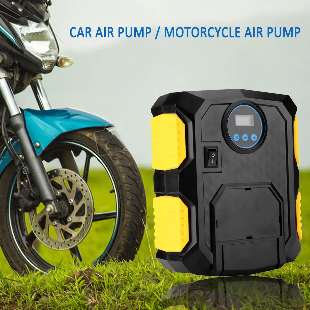 

Digital Inflatable Pump car Tire Inflator Portable Air Compressor Pump 150 PSI 12V Inflator for Car Motorcycles with LED screen
