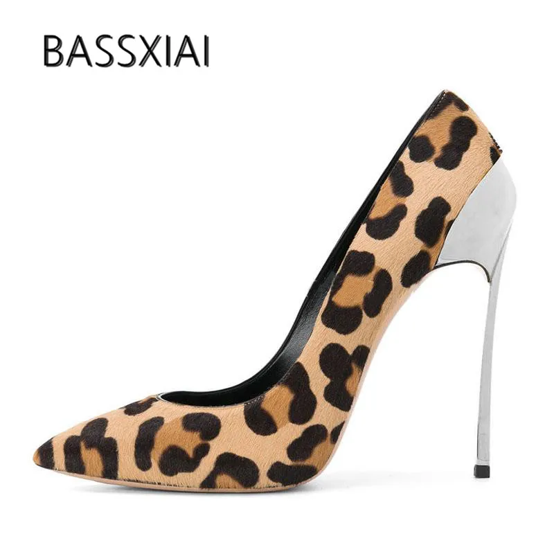 Hohe Pphoto Rosshaar Heel As 9cm Pumpen Metall Heel 2019 Seltsame Flach Frau Leopard Ferse 12cm Mund Schuhe Frauen as Photo Sexy Stiletto Spitz wRqqBE5Z