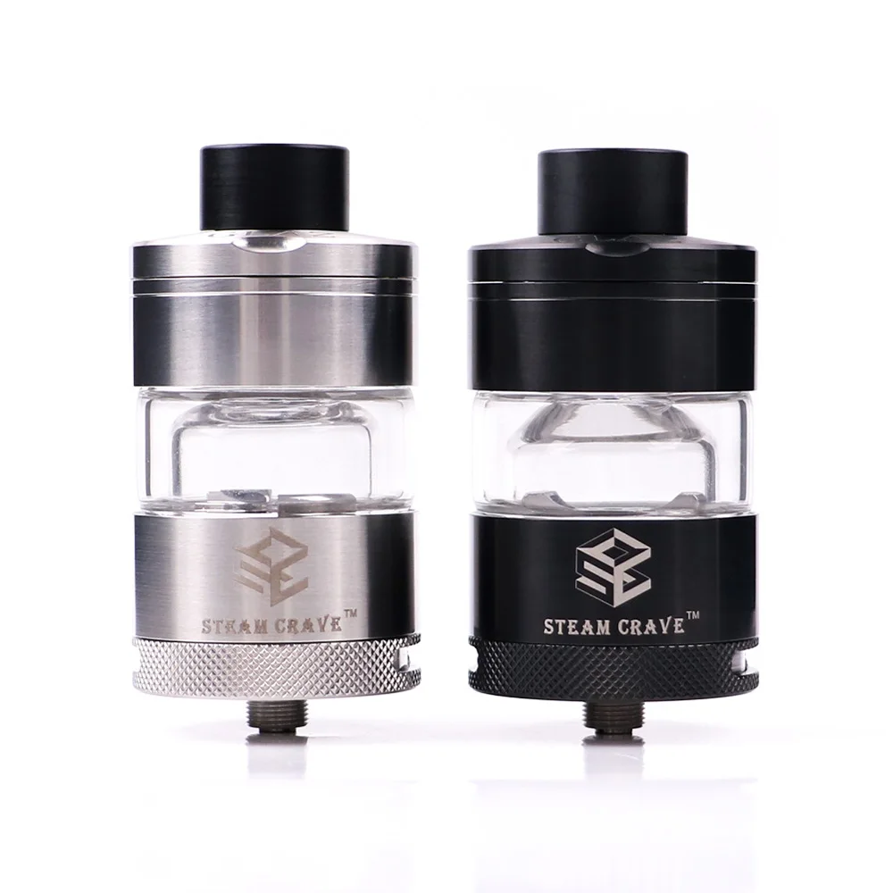 Original steam crave Glaz RTA 30mm RTA 7ML rta Bottom Angled Airflow Design Atomizer 7ml PC Tank vs Aromamizer Plus RDTA