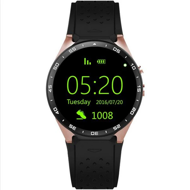 GOLDENSPIKE KW88 Смарт часы 1 39 дюймов MTK6580 четырехъядерный 1. 3g Гц Android 5 SmartWatch 400 мАч 2 0 МП