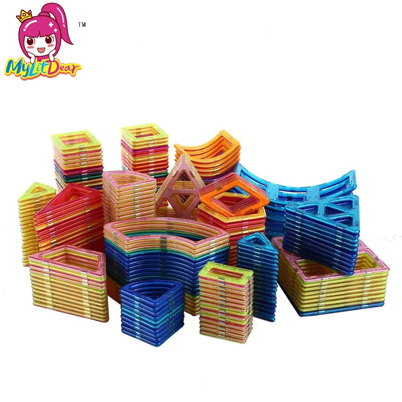 

Mylitdear 1 PCS Standard Size Magnetic Building Blocks Different Types Kid Educational Toys Plastic DIY Blocks Toys for Children