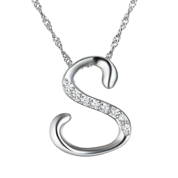 Necklace with an s on it Clearance
