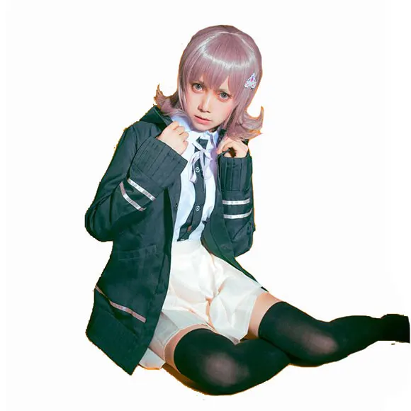 3pcs Косплей Японская игра Danganronpa: триггер Happy Havoc Nanami ChiaKi костюм(3 шт.) одежда COS - Цвет: 3pcs