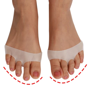 1 Pair Foot Care Tools Sholl Gel Insoles For Shoes Bunion Corrector Valgus Toe Separator Cellular Breathable Orthopedic Sets P10