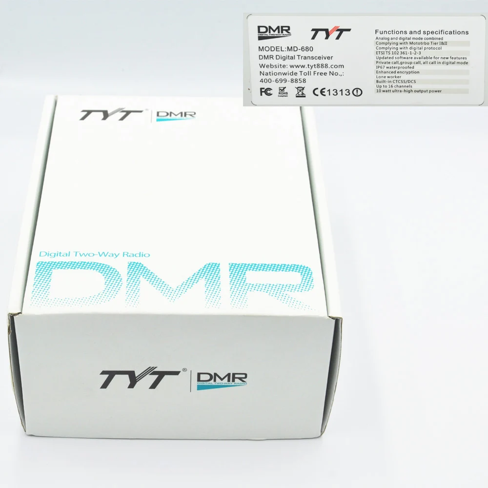 Высокомощная TYT MD 680 DMR цифровая двухсторонняя радиостанция UHF 400 470 МГц 10 Вт мощная