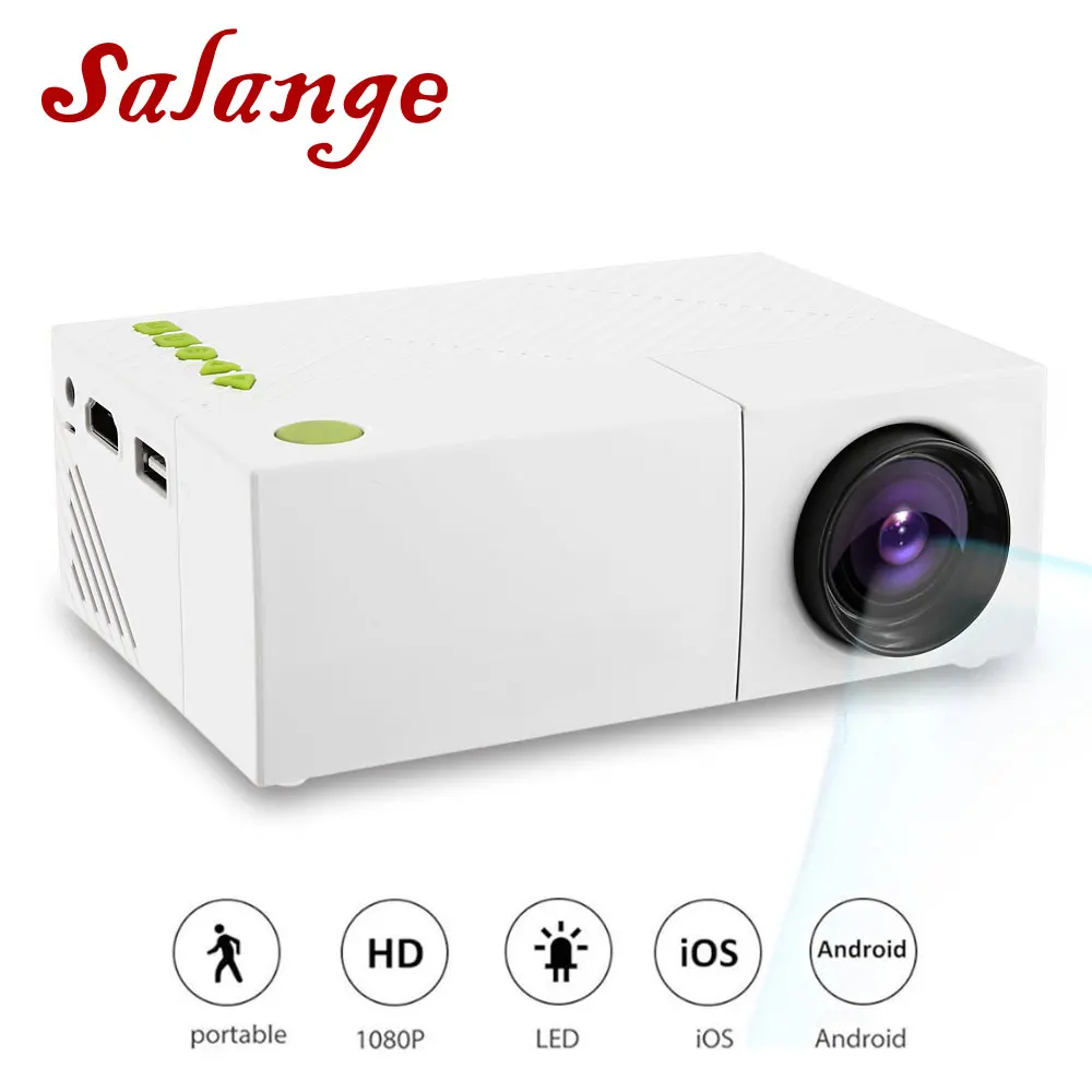 YG310 البسيطة المحمولة LCD العارض المسرح المنزلي Proyector USB SD AV HDMI 600 شمعة 1080 P HD LED المحمولة العارض