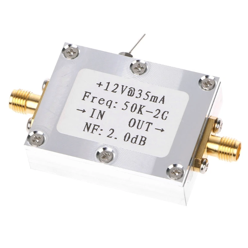 RF Amplifier Signal Receiver 50K-2GHZ/50M-4GHz Low Noise Amplifi