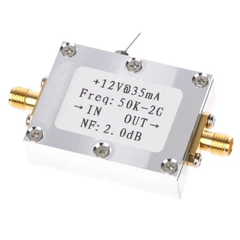

RF Amplifier Signal Receiver 50K-2GHZ/50M-4GHz Low Noise Amplifier Signal Receiver Broadband LNA Gain 31DB Gain