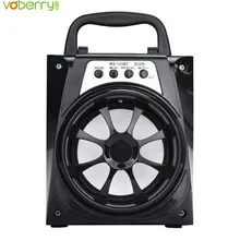 VOBERRY Newest Portable MS 133BT Portable High Power Output 95dB 3 5mm Audio Interface FM Radio