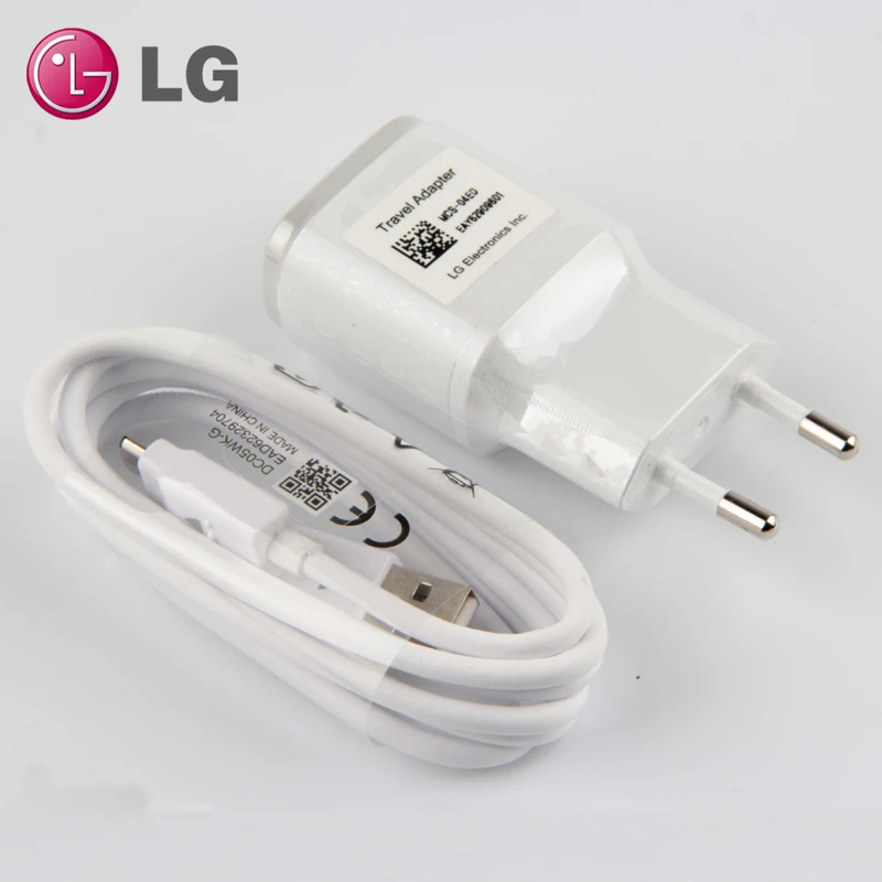 Оригинальное зарядное устройство для телефона LG с микро USB кабелем, дорожное зарядное устройство для LG G3 F460 D855 G2 F260 Nexus 5 E980 1.8A