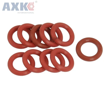 

AXK 20pcs 2.5mm Thickness O Ring Seals Red Silicon 110/115/120/125/130/135/140/145/150mm OD O-ring Sealing Gaskets Washers