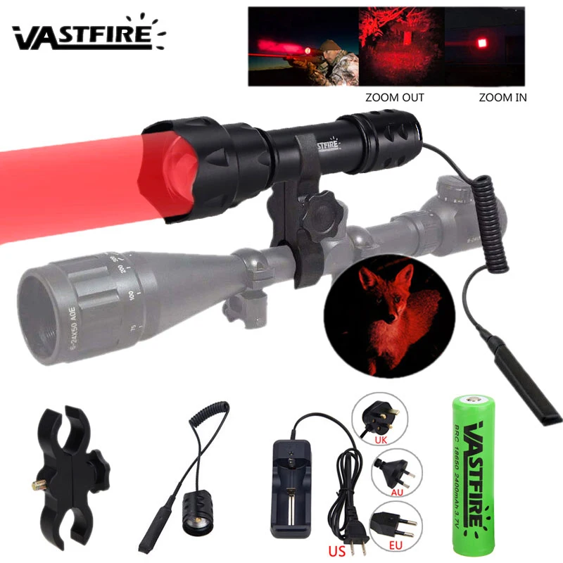 

Scout Light Zoomable Rifle Weapon Gun Light UF-T20 Lens expansion 1Mode XPE R5 Led Red/Green Tactical Pistol Hunting Flashlight