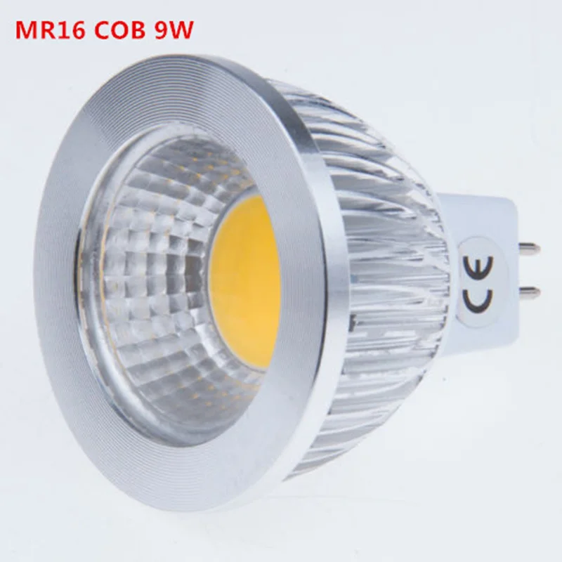 Светодиодные прожекторы COB LED spot MR16 9 Вт 12 15 новая мощная светодиодная лампа Lampada В