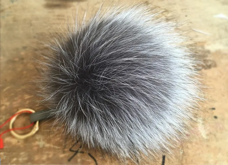 Fox fur pom poms (6)