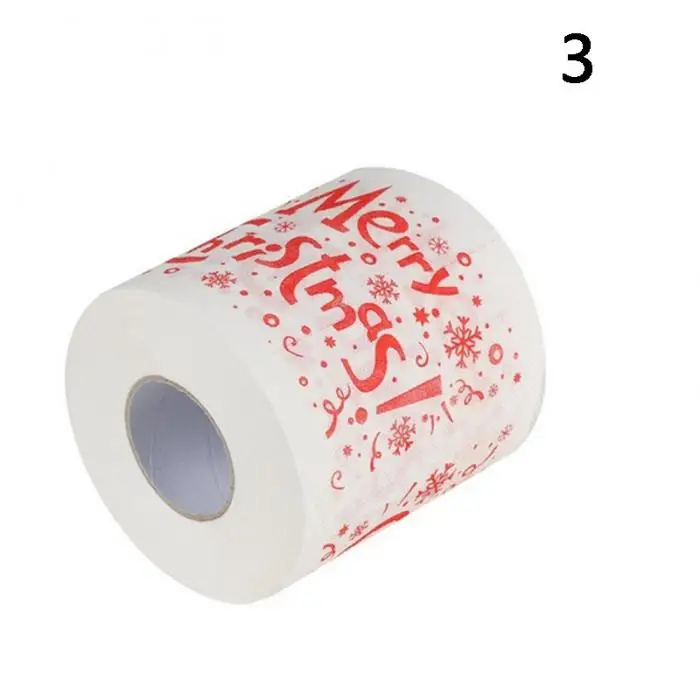 Santa Claus Merry Christmas Toilet Roll Paper Table Living Room Bathroom Tissue UYT Shop