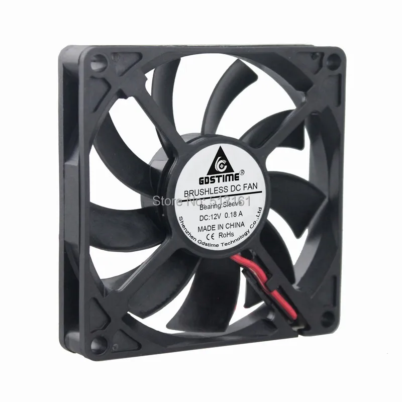 10pcs/lot DC 12V 2Pin 8CM 8015 Cooling Cooler Ultra Quiet 80mm Computer Case Fan