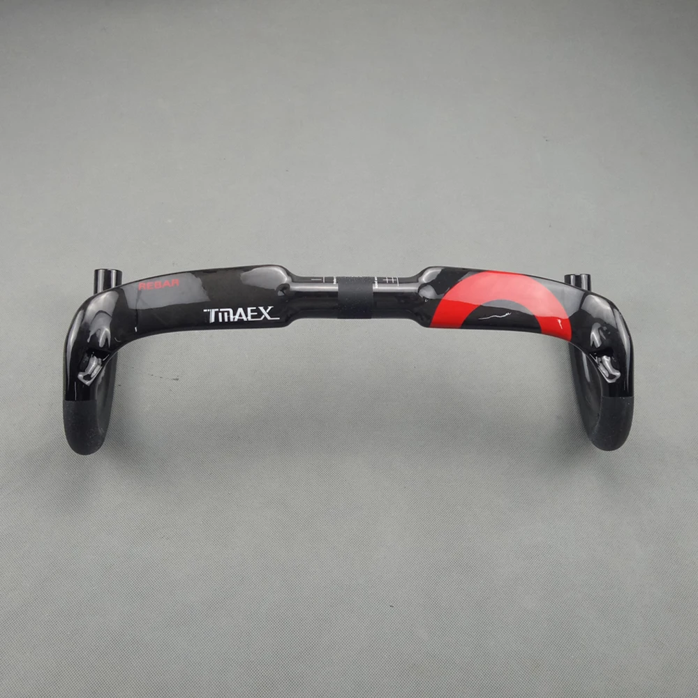 Manillar Carbono Carretera Guidao Speed Carbono Carbon Road Handlebar Red Bicycle Bent Bar 31.8mm 400/420/440mm Bicycle Parts bicycle accessories bicycle handlebar