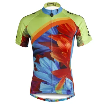 

Sunflower Pattern Women Breathable Short Sleeve Cycling Clothes Ciclismo Polyester Bike Clothing Size XS To 6XL