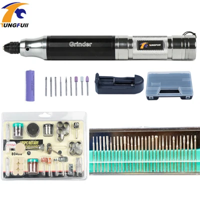 TUNGFULL электрическая дрель аккумуляторные батареи для аккумуляторных сверл Dremel мини-сверлильный станок гравировальный сверлильный станок для резки - Цвет: drill105pcs