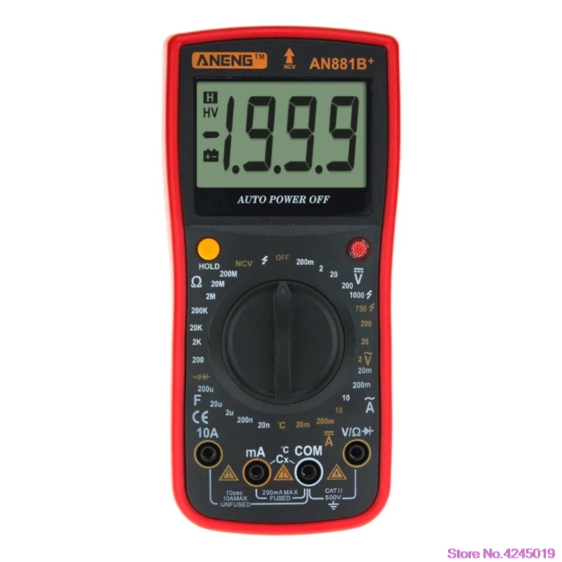 

New ANENG881B+ Digital Multimeter NCV AC DC Auto Tester Temprature Electrical Tester