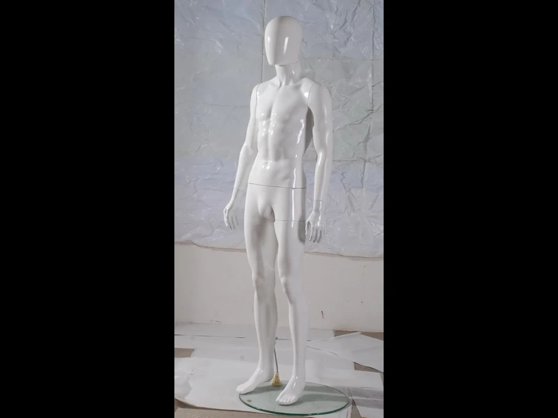 EMP-BMM01  high glossy white male mannequins_07