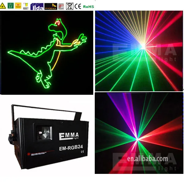 New EMMA LIGHT Big Patterns Portable RGB Laser Projector Lights