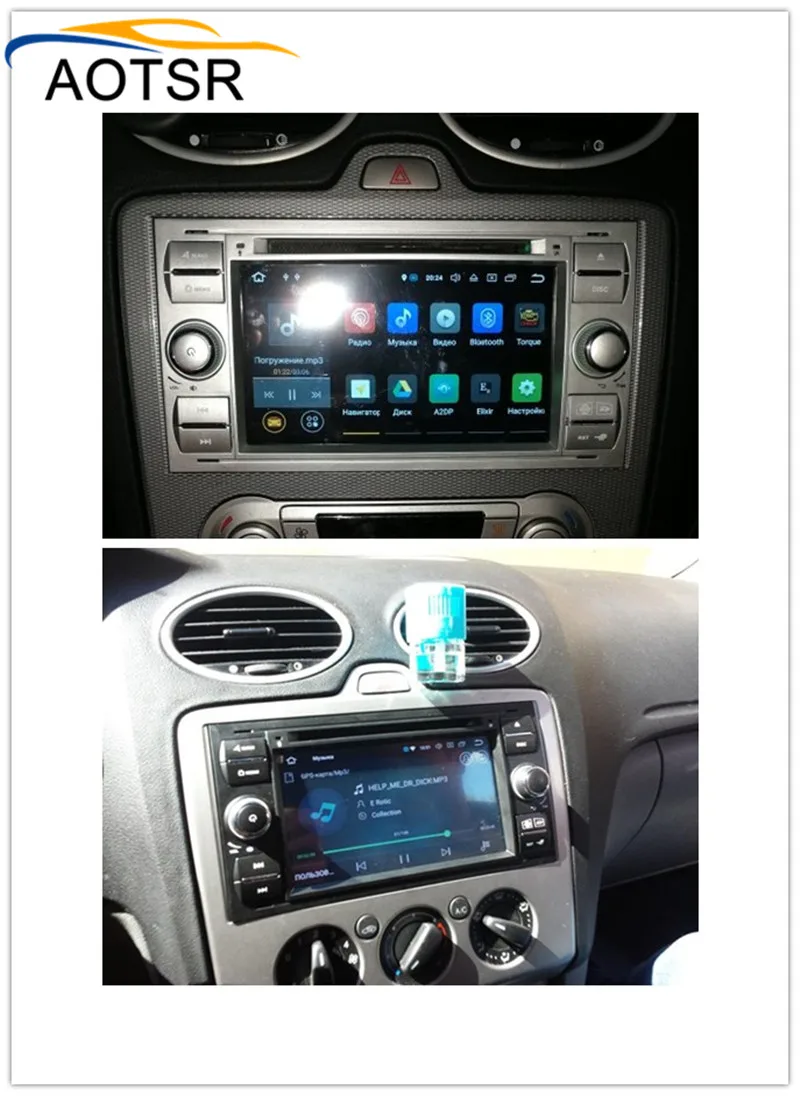 Excellent Android 8.1 For Ford Mondeo S-max Focus C-MAX Galaxy Fiesta 2 DIN car DVD player Radio GPS stereo navigation touch screen audio 5