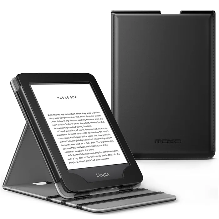 Чехол для нового Kindle(10-го поколения,)/Kindle(8-го поколения,), вертикальный откидной Чехол премиум класса с функцией автоматического пробуждения/сна - Color: Black