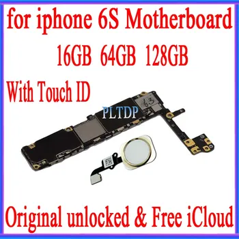 

16gb 64gb 128gb 100%Original unlocked for iphone 6S Motherboard with Touch ID/without Touch ID,for iphone 6s Logic board
