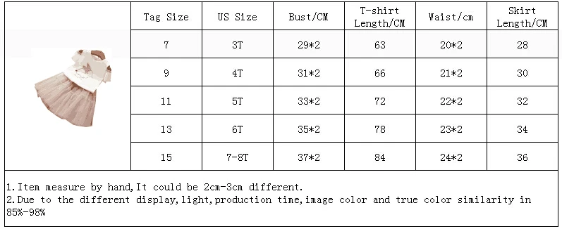 Girls Unicorn Dress Clothing Sets For Summer -Unicorn Fashion