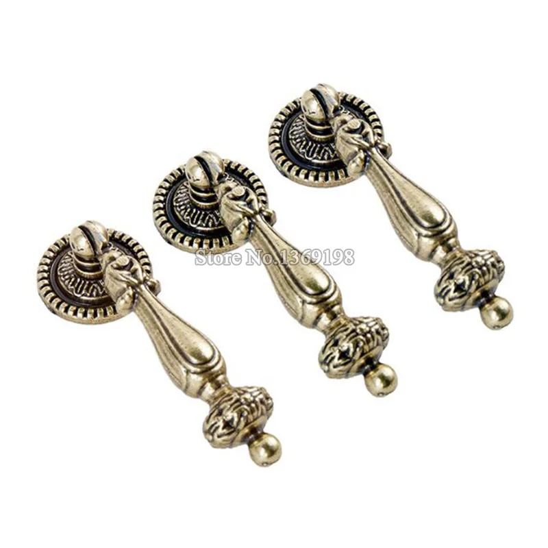 BRAND NEW 10PCS Classic Bronze Tone European Kitchen Cabinet Drawer Desk Door Pull Box Handle ...