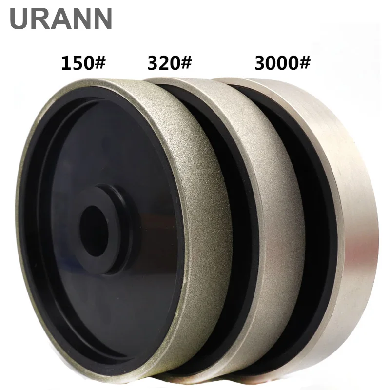 URANN 1 шт. 6 &quotдюймов 150x25 мм Алмазная Шлифовальная головка покрытая мягкая резина