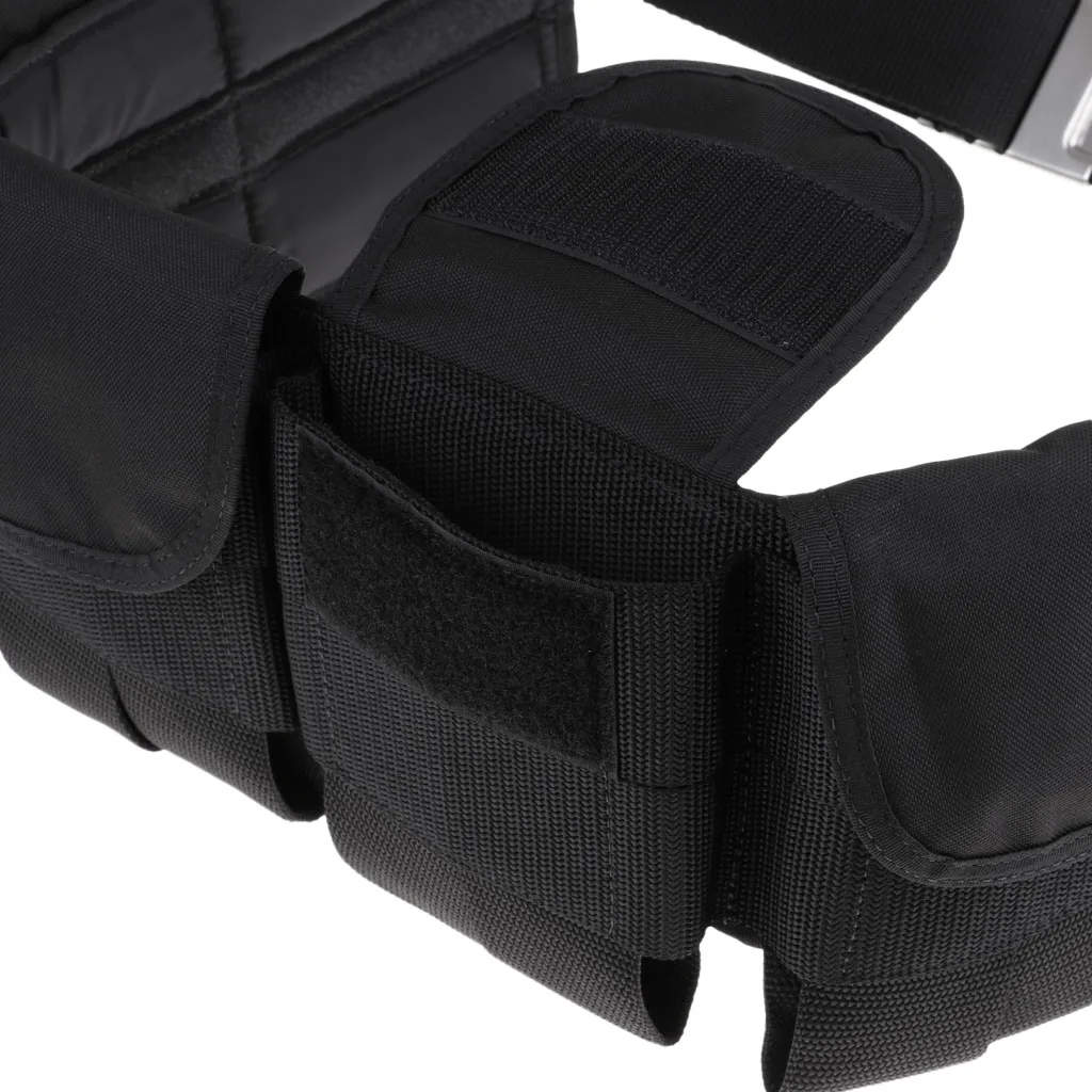 Scuba Diving Weight Belt with 6 Pockets and Buckles Perfect for Spearfishing, Freediving and Other Water Sports 
