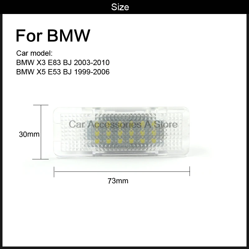 2 шт. прямой покрой светодиодный любезно дверные фонари для BMW e39 e53 X5 E52 Z8