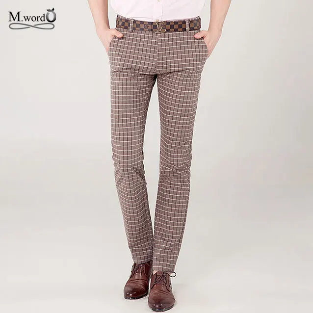 plaid pants mens casual