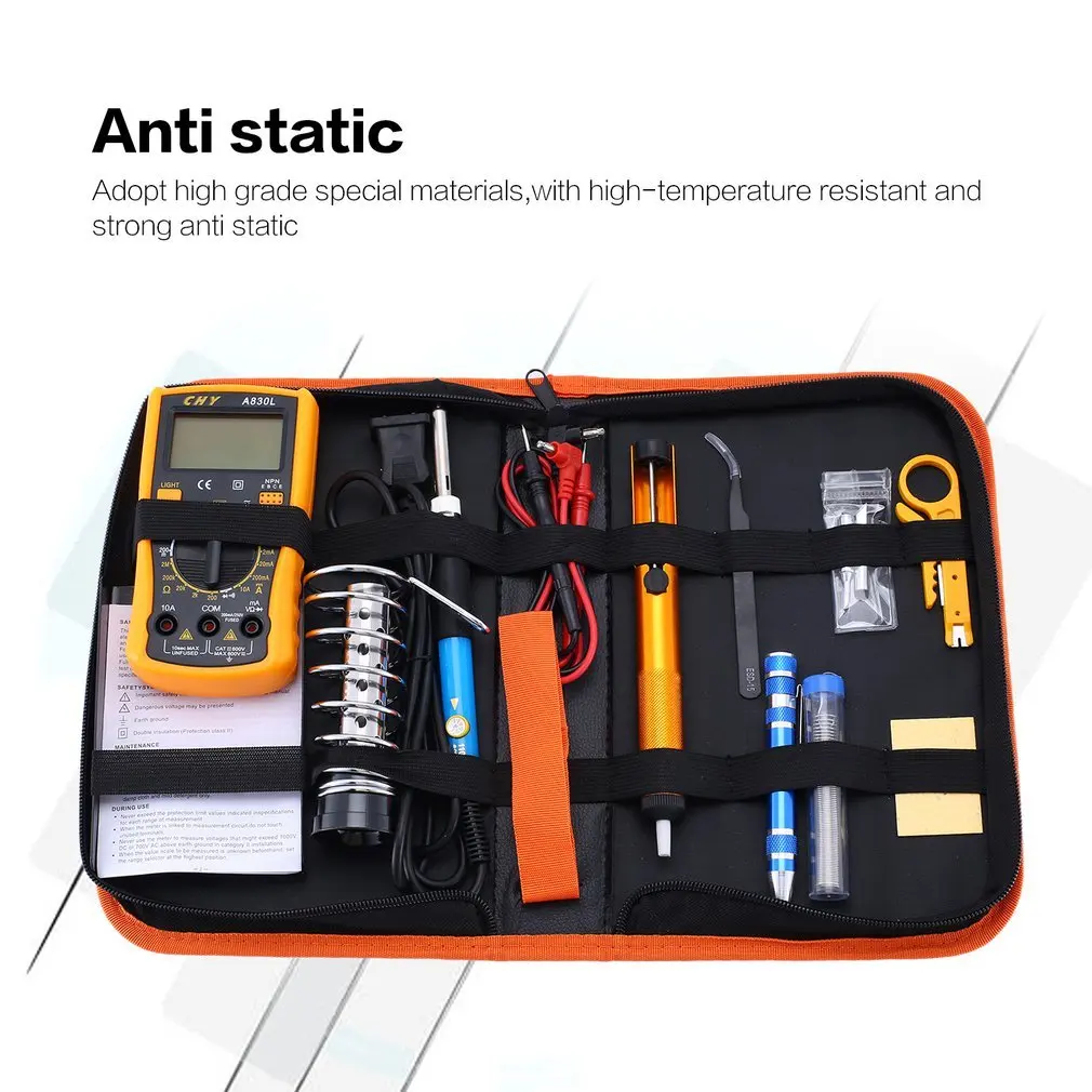 

Multi-functional 60W Soldering Iron Kit Adjustable Temperature Welding Tool Advanced Digital Multimeter Mobile PC Repair Tools