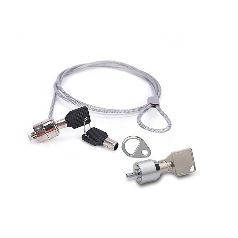 

New ESLOTH Computer Screw Key Lock Metal Anti-Theft Office Display Lock Laptop PC Computer Desk Key Security Lock Chain Cable