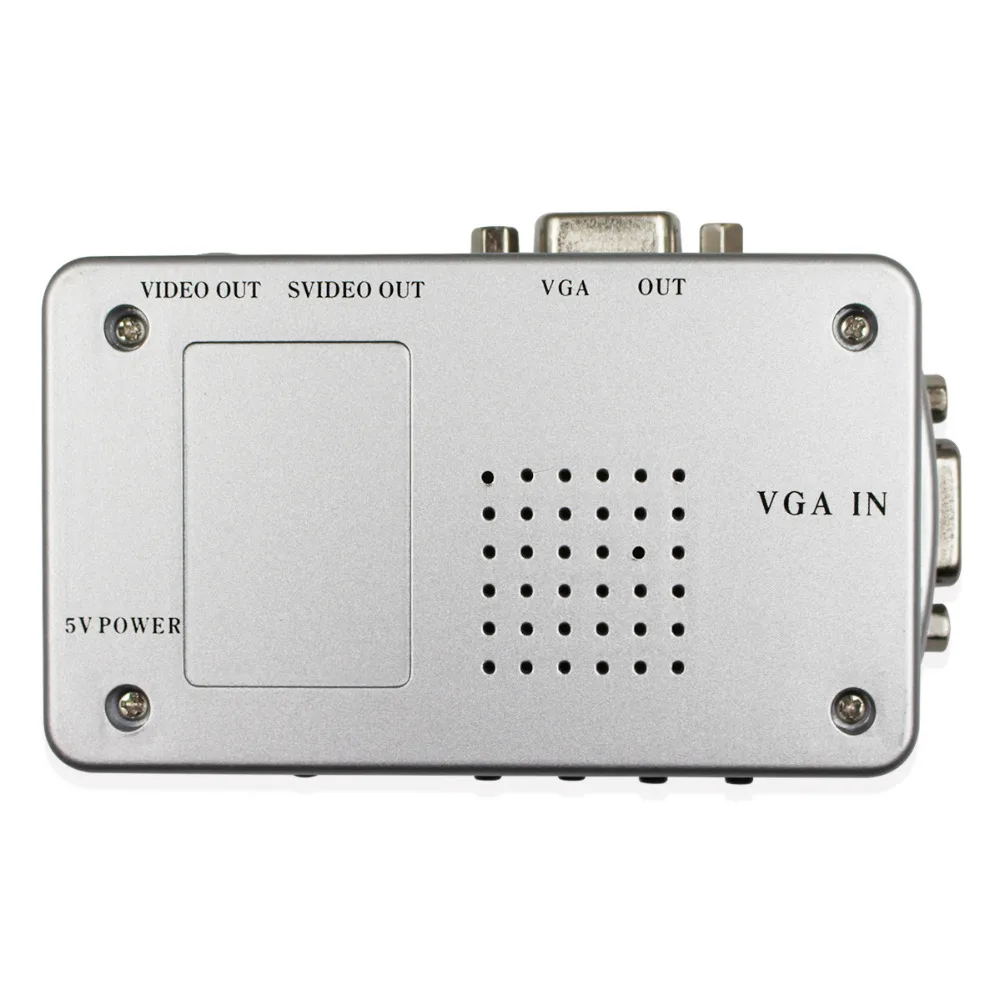 Высококачественный Универсальный адаптер для ПК в ТВ VGA AV RCA сигнала конвертер
