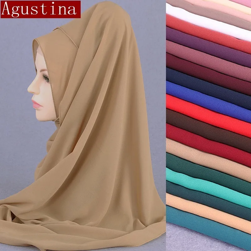 

Hijab chiffon hijabs bandana women kerchief head scarf bag bandanas black shawl oversize scarfs scarves winter Imitation silk ss