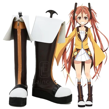 

Anime Black Bullet Aihara Enju Cosplay Party Shoes Fancy Boots Custom Made