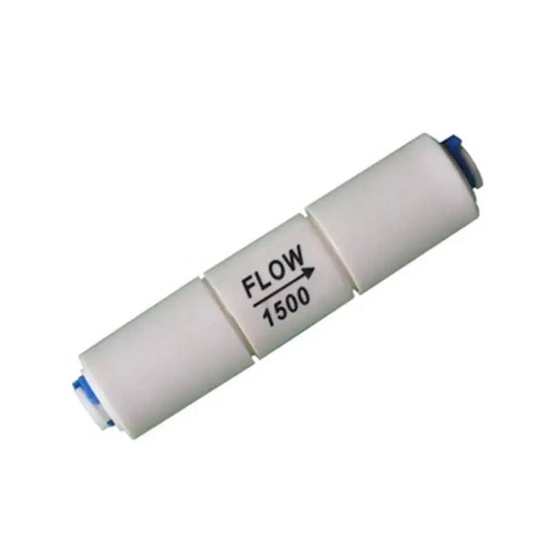 

RO Flow 300/450/1500cc Restrictor with 1/4" PE Hose Quick Connector Reverse Osmosis Aquatium Fitting RO Water Filter Parts