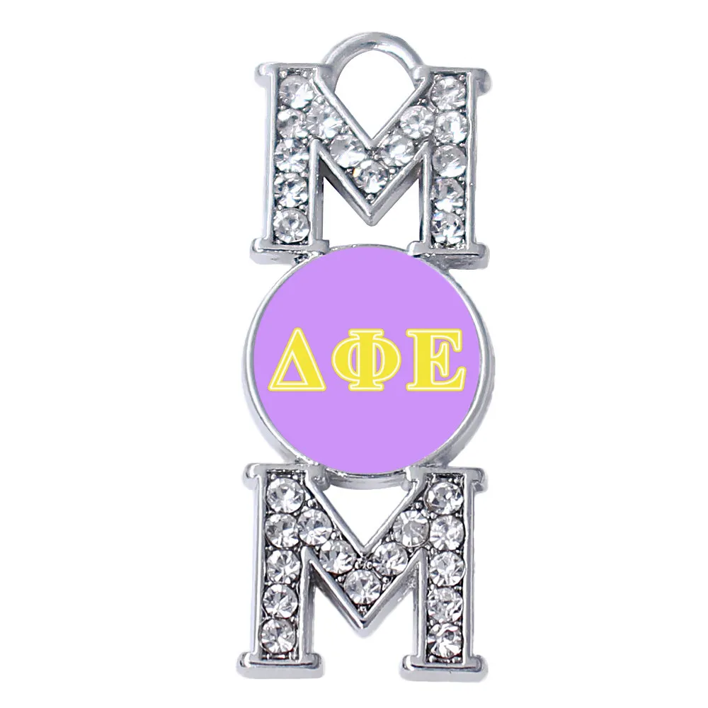 Плакат с надписью Delta Phi Epsilon двойным носом Очаровательные Подвески из цинкового