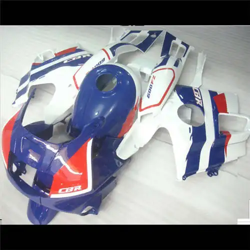 Carenado комплект для HD CBR600 F2 1991 1992 1993 1994 CBR 600 F2 91 92 93 94 CBR600 Rothmans мотоцикл обтекатель Наборы синего и белого цвета - Цвет: 6