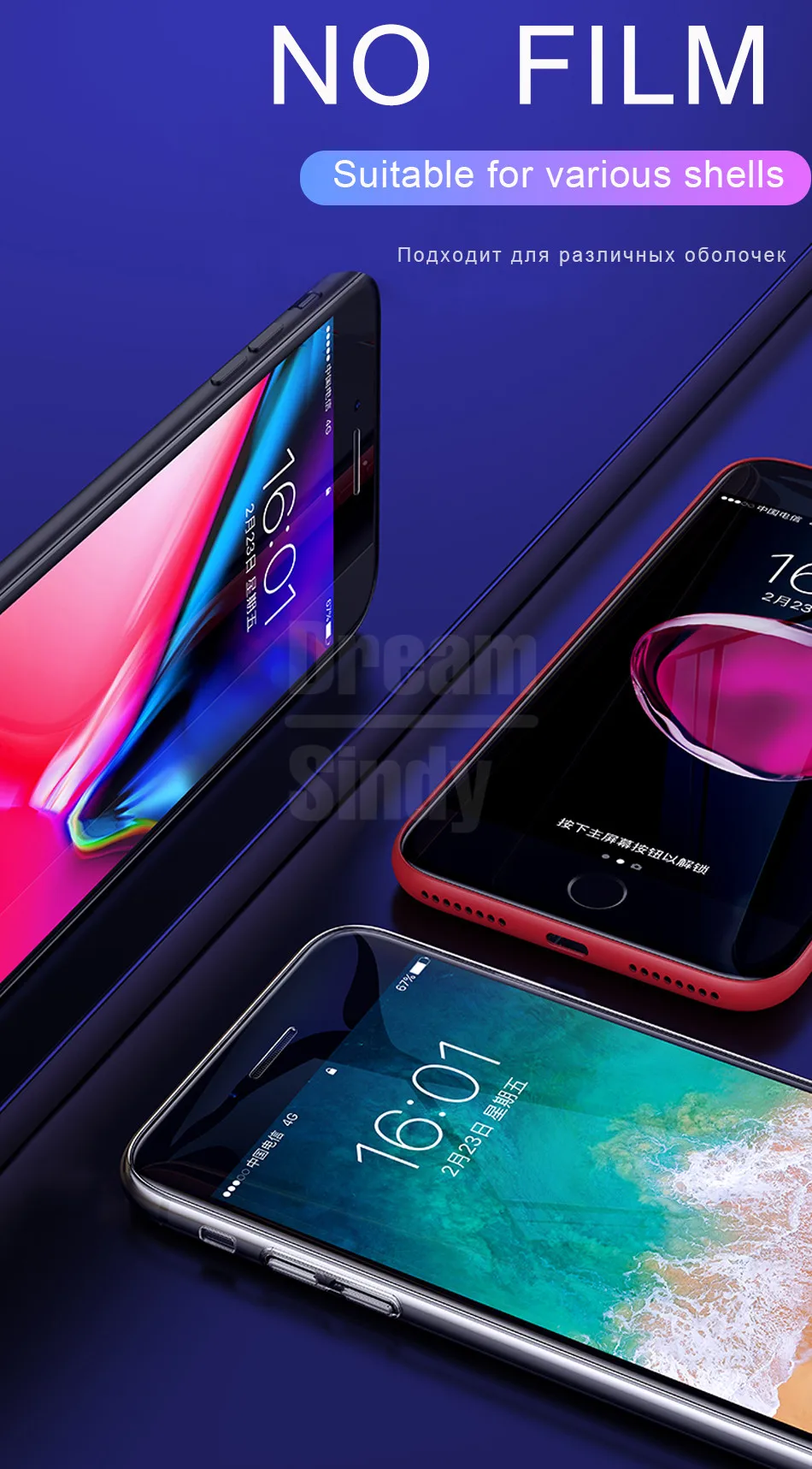 100D изогнутое полное Защитное стекло для экрана для iphone 7 8 6 6s PLus Защитная пленка для iphone 6 6s 7 8 Закаленное стекло пленка