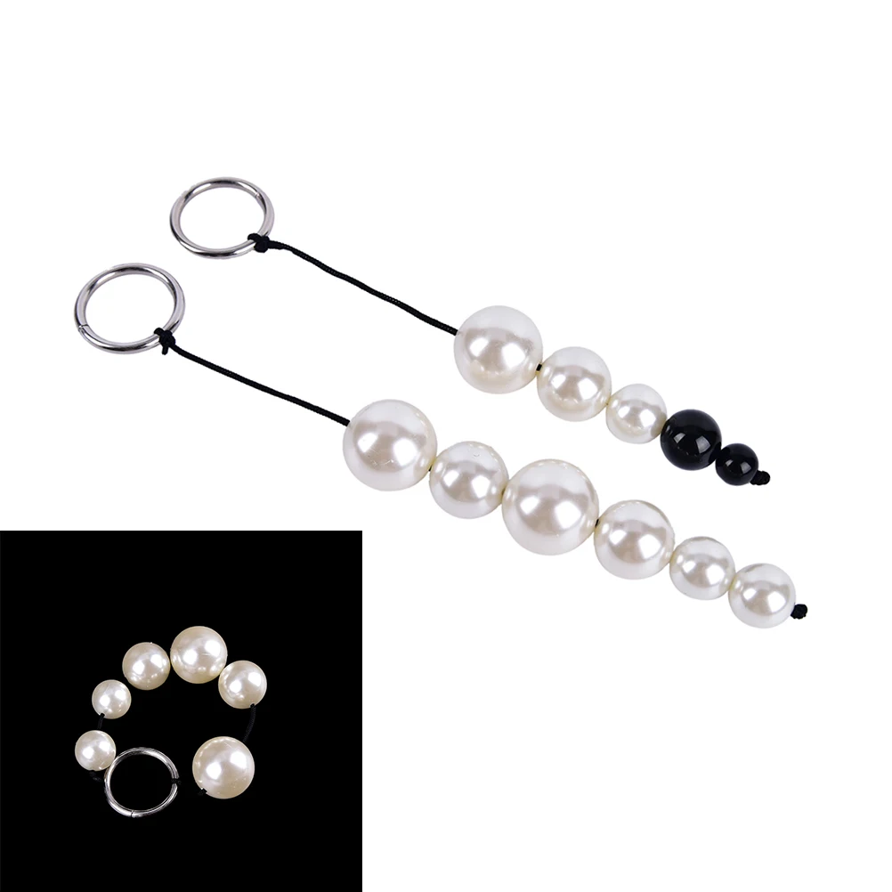 

White+Black Color Big Beads Kegel Vaginal Balls Butt Plugs For couples Valentine's Day Party Favor Decoration