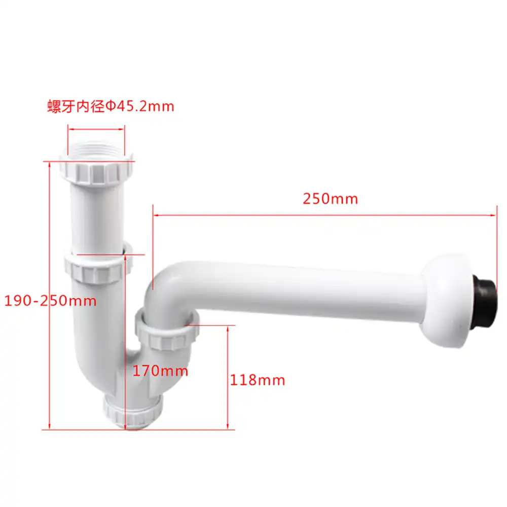 Talea Single Sink Basin Drainpipe Kitchen Sink G1 1 2 Trap Pipe