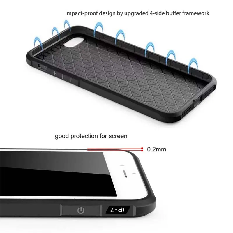 Uftemr полный защитный чехол для телефона для iPhone 6, 6s, 7, 8 Plus, 3D Мягкий силиконовый чехол с драконом для iPhone 7, чехол 5, 5S, SE, 6s